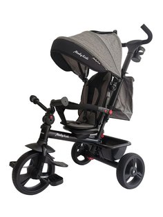 Велосипед детский трехколесный Moby Kids складной 4 в 1 Voyager 360°, 649307, серый