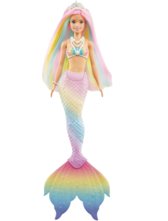 Кукла Barbie Русалочка с разноцветными волосами