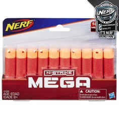 Стрелы Nerf Mega 10 шт., красный A4368