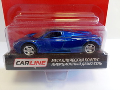 Машинка CARLINE, 1:64, GT9349, металл, инерционная, в блистере Carline®