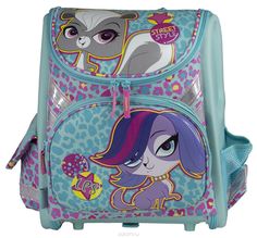 Ранец школьный Littlest Pet Shop Kinderline , цвет: бирюзовый