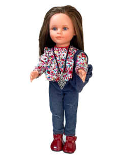 Кукла Lamagik "Нина", брюнетка, в джинсах, 33 см, арт. 33101