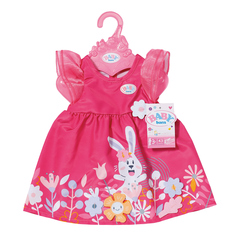 Платье с цветами для кукол Zapf Creation BABY born 43 см, вешалка
