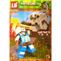 Конструктор MINECRAFT MY WORLD LB305LB305-F мини-фигурки LB305, 25 деталей