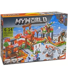 Конструктор MINECRAFT MY WORLD LB+ Шахта №LB323 578 деталей
