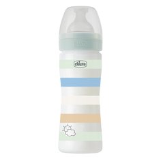 Бутылочка Chicco Well-Being Boy 4 мес, сил.соска быстр.поток, РР, 330мл., зеленый