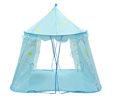 Детская игровая палатка "Шатер корона", голубая No Brand