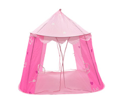 Детская игровая палатка "Шатер корона", розовая No Brand