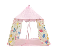 Детская игровая палатка "Шатер полянка", розовая No Brand