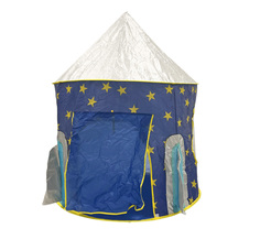 Детская игровая палатка "Шатер ракета", синяя No Brand