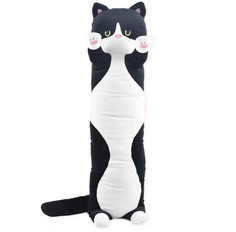 Мягкая игрушка SCWER TOYS Черный кот батон 90 см.