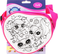 Набор для росписи сумочка "Маленькие друзья", Littlest Pet Shop 54175 розовая