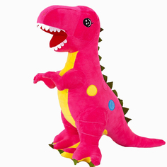 Мягкая игрушка SCWER TOYS Динозавр розовый 100см.