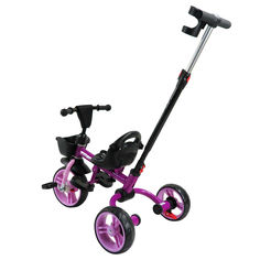 Велосипед Детский Трехколесный Maxiscooс Octopus Складной, Фиолетовый 2023