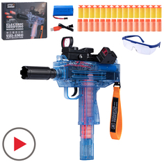 Детское игрушечное оружие Маленький воин на аккумуляторе, пули, очки, JB0211345