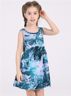 Платье детское Апрель 1ДПБ4000001н, вода, 110
