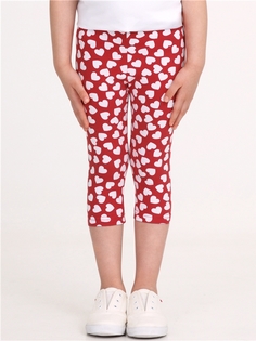 Бриджи детские Апрель 1ДБР2682804н, белые сердечки на красном, 92