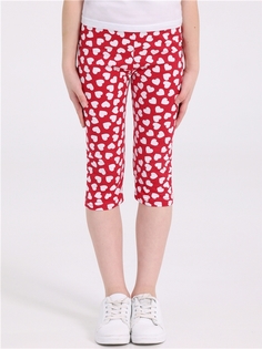 Бриджи детские Апрель 1ДБР2682001н, белые сердечки на красном, 92