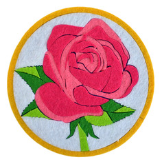 Поделка Санта Лючия Подставка под кружку "Роза"