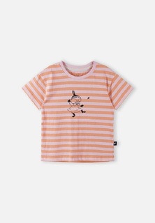 Футболка детская Reima Moomin Tussilago, розовый; коричневый; желтый, 110