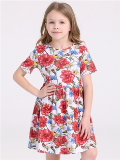 Платье детское Апрель 1ДПК4367804н, маки и васильки, 98