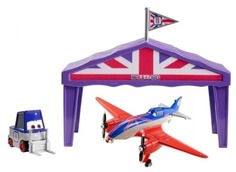 Игровой набор Disney Planes Самолет в ангаре Bulldog в коробке