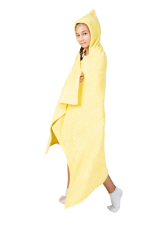 Полотенце махровое с капюшоном,размер XL 100*155 см, цв. желтый ОСЬМИНОЖКА