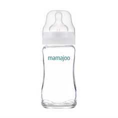 Бутылочка Mamajoo для кормления стеклянная антиколиковая 0+ Glass Feeding Bottle, 240 мл