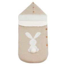 Конверты для новорожденных вязаный Pituso Зайка Бежевый