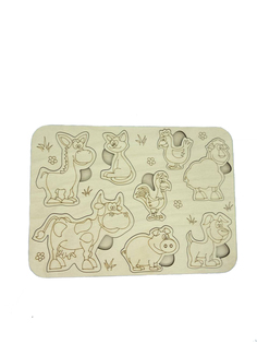 Сортер деревянный Wood Studio, развивающий для детей от 6 месяцев, Sorter8, 27,5 20см