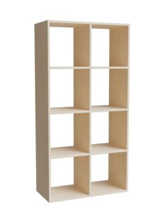Стеллаж Forest kids Oxford 4x2 ячейки 140х71х33 см Береза