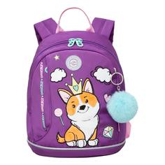 Рюкзак Grizzly дошкольный для девочки в детский сад RK-381-2 2 фиолетовый