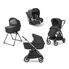 Коляска 3 В 1 Inglesina Electa с подставкой под люльку Stand Up Upper Black