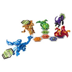 Фигурка-трансформер Bakugan Baku-Gear Pack Nillious+Pharol+Pegatrix+Hydorous 6059463 20122