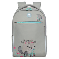 Рюкзак Grizzly школьный для девочки RG-367-3 2 серый
