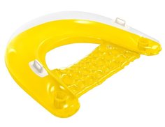 Плавающее надувное кресло Intex Sitn Float желтое 152х99см