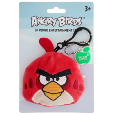 Мягкая игрушка-брелок Angry Birds Красная злая птичка Red Bird, 7 см, красный GT6367-R