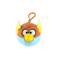 Мягкая игрушка-брелок Angry Birds Black Bird, 7cм, коричневый; голубой, 92677-BK