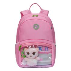 Рюкзак Grizzly для девочки легкий с одним отделением RO-370-1 (/4 розовый)