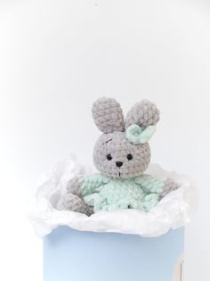 Мягкая игрушка Little Toy Амигуруми Заяц 18см amzay18myat