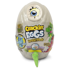 Мягкая игрушка Crackin Eggs Динозавр зеленый в яйце, серия Парк Динозавров, 22 см