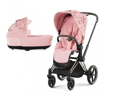 Коляска 2в1 Cybex Priam IV Simply Flowers Pink шасси Rosegold