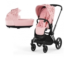 Коляска 2в1 Cybex Priam IV Simply Flowers Pink шасси Mattblack