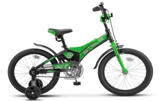 Велосипед 16 STELS Jet 9 Чёрный/зеленый
