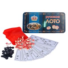 Настольная игра Русское лото На привале, в железном боксе THOT999644 No Brand