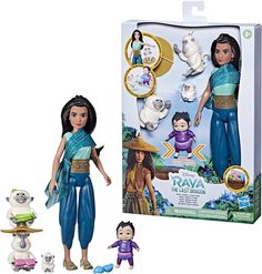 Кукла Райя и последний Дракон Дисней в комплекте с героями мультфильма Disney