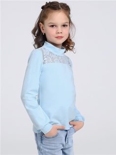 Водолазка детская Апрель 1ДДВД3860804, светло-голубой109+веточки светло-голубой, 140