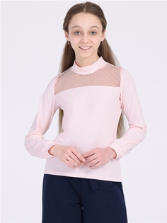 Водолазка детская Апрель 1ДДВД3860804, нежно-розовый110+розовый горох 6 на розовом, 134