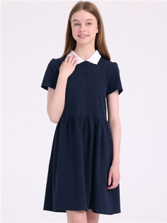 Платье детское Апрель 1ДПК4306090, темно-синий77+белый, 152