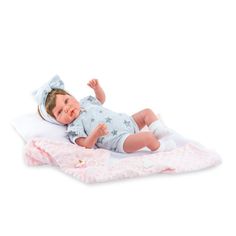 Кукла Marina and Pau 45 cм ANE мягконабивная с пледом в пакете (1240K)